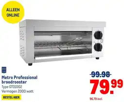 Makro Metro Professional broodrooster aanbieding