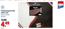 Makro Varkensspareribs wide-cut aanbieding
