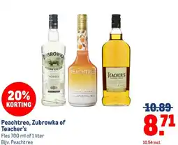 Makro Peachtree, Zubrowka of Teacher's aanbieding