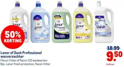 Makro Lenor of Dash Professional wasverzachter aanbieding