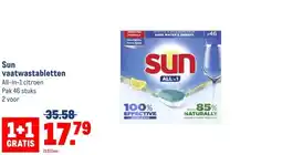 Makro Sun vaatwastabletten aanbieding