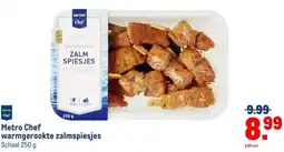 Makro Metro Chef warmgerookte zalmspiesjes aanbieding