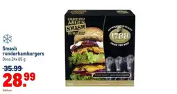 Makro Smash runderhamburgers aanbieding