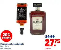 Makro Disaronno of Jack Daniel's aanbieding