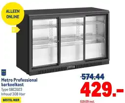 Makro Metro Professional barkoelkast aanbieding