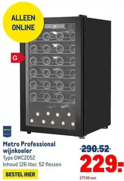 Makro Metro Professional wijnkoeler aanbieding