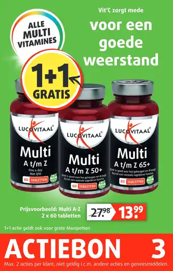 Lucovitaal ALLE MULTI VITAMINES aanbieding