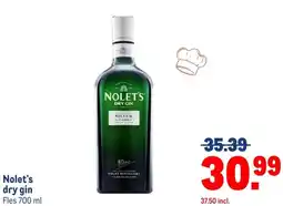 Makro Nolet's dry gin aanbieding