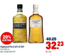 Makro Highland Park 12Y of 15Y aanbieding
