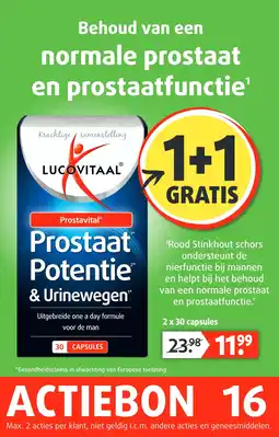 Lucovitaal Behoud van een normale prostaat en prostaatfunctie aanbieding