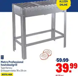 Makro Metro Professional houtskoolgrill aanbieding
