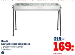 Makro Hendihoutskoolbarbecue Resto aanbieding