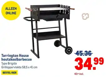 Makro Tarrington House houtskoolbarbecue aanbieding