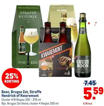 Makro Boon, Brugse Zot, Straffe Hendrick of Kwaremont aanbieding