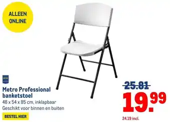 Makro Metro Professional banketstoel aanbieding