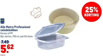 Makro Alle Metro Professional saladebakken aanbieding