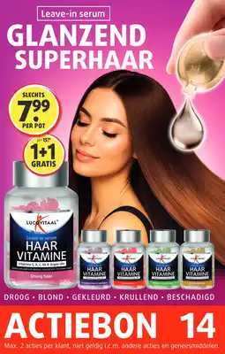 Lucovitaal Leave-in serum GLANZEND SUPERHAAR aanbieding
