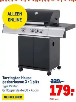 Makro Tarrington House gasbarbecue 3+1 pits aanbieding