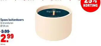Makro Spaas buitenkaars aanbieding