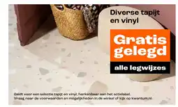 Kwantum Diverse tapijt en vinyl aanbieding