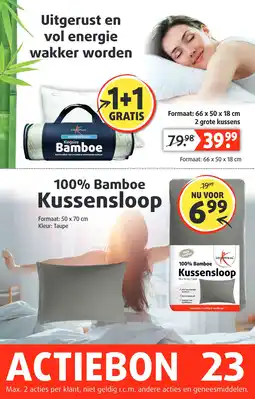 Lucovitaal Bamboe Kussen aanbieding