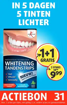 Lucovitaal WHITENING TANDENSTRIPS aanbieding
