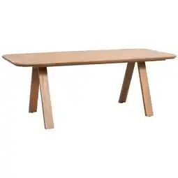 Leen Bakker Eetkamertafel Mandy - mangohout - 75x200x94cm aanbieding