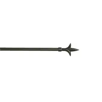 Leen Bakker Gordijnroede 120cm zwart metaal - Ø16mm (1209076) aanbieding