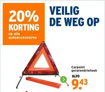 GAMMA Carpoint gevarendriehoek aanbieding