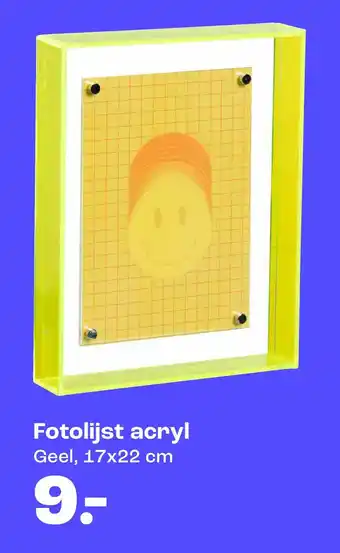 Kwantum Fotolijst acryl Geel aanbieding