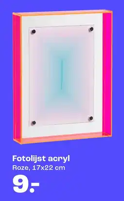 Kwantum Fotolijst acryl Roze aanbieding