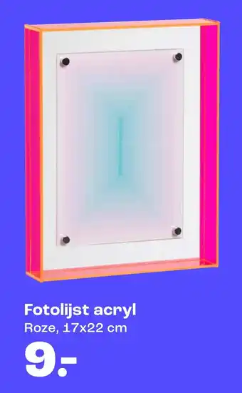 Kwantum Fotolijst acryl Roze aanbieding