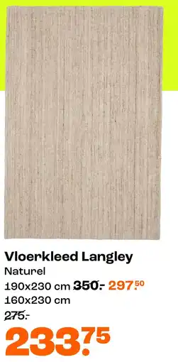Kwantum Vloerkleed Langley Naturel aanbieding