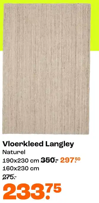 Kwantum Vloerkleed Langley Naturel aanbieding