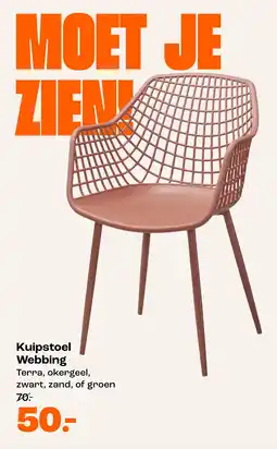 Kwantum Kuipstoel Webbing aanbieding