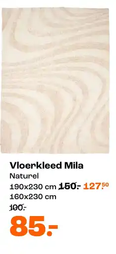 Kwantum Vloerkleed Mila Naturel aanbieding