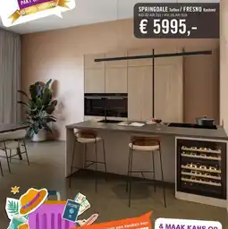 Keukendepot SPRINGDALE Toffee/ FRESNO Kashmir aanbieding
