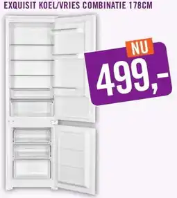 Keukendepot EXQUISIT KOEL/VRIES COMBINATIE aanbieding