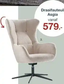 IN.HOUSE Draaifauteuil Asgia aanbieding