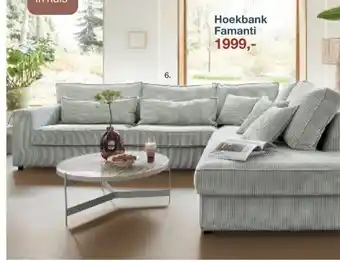 IN.HOUSE Hoekbank Famanti aanbieding