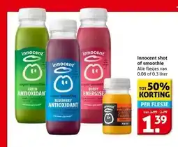 Hoogvliet Innocent shot of smoothie aanbieding