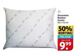 Hoogvliet Donsulette Bamboe kussen aanbieding