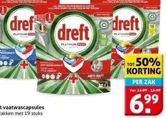 Hoogvliet Dreft vaatwascapsules aanbieding