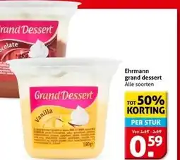 Hoogvliet Ehrmann grand dessert aanbieding