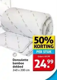 Hoogvliet Donsulette bamboe dekbed aanbieding
