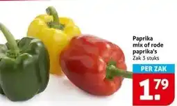 Hoogvliet Paprika mix of rode paprika's aanbieding
