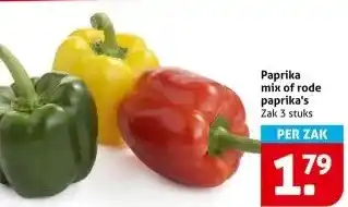 Hoogvliet Paprika mix of rode paprika's aanbieding