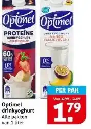 Hoogvliet Optimel drinkyoghurt aanbieding