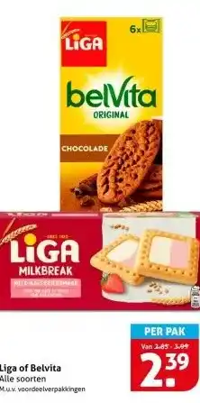 Hoogvliet Liga of Belvita aanbieding