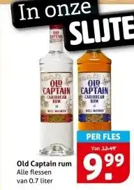 Hoogvliet Old Captain rum aanbieding